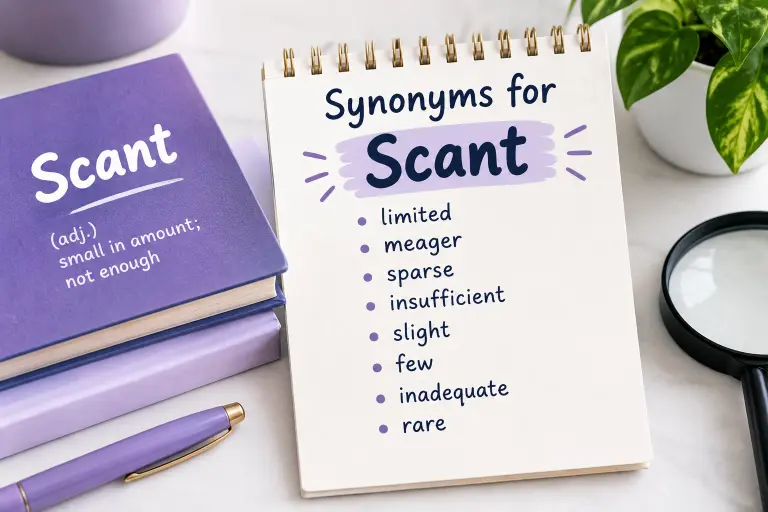 synonyms for scant