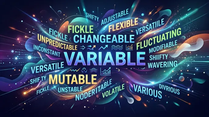 synonyms for variable