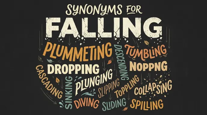 synonyms for falling
